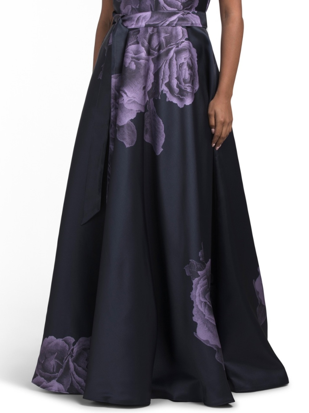 RENE BY RENE RUIZ Floral Mikado Gown - Picture 3 of 4